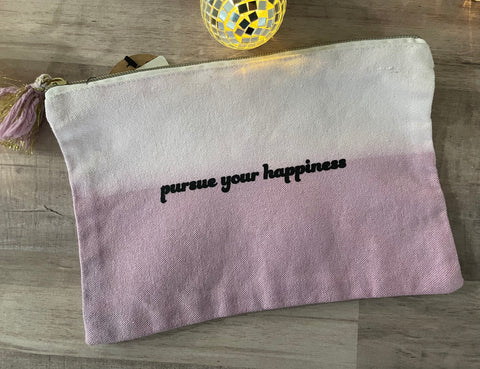 Pursue Your Happiness zipper pouch