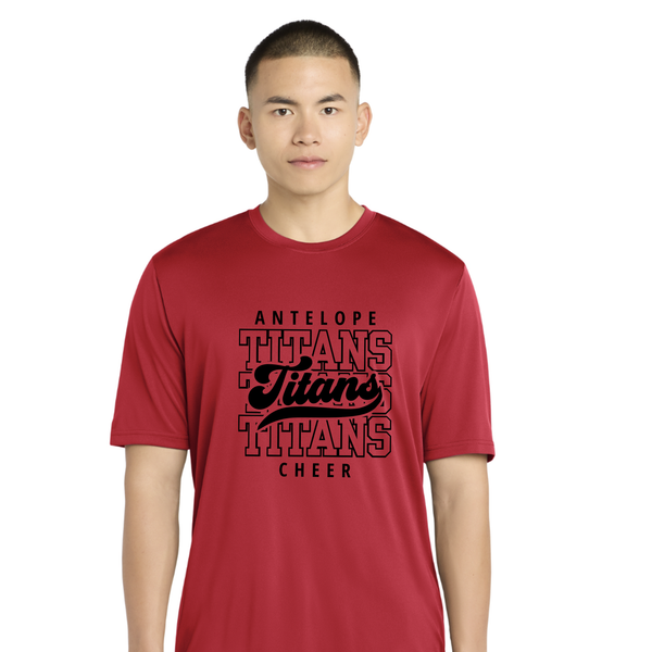 Stacked Titans Unisex or Women's V-Neck Tee (Youth & Adult Sizes)