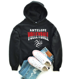 Antelope Volleyball Hoodie (Red or Black)