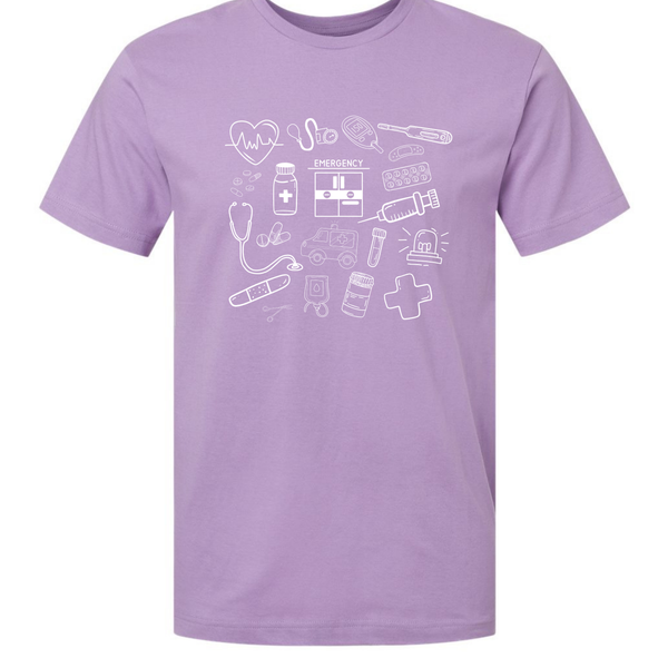 Emergency Department Doodle Tee