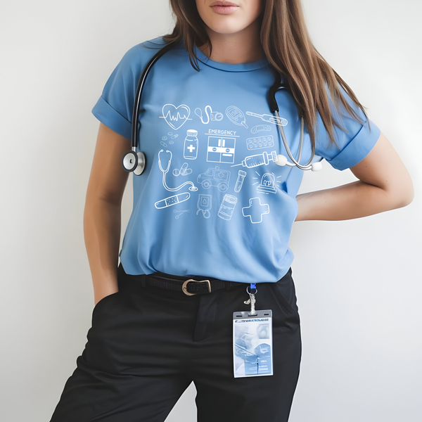 Emergency Department Doodle Tee