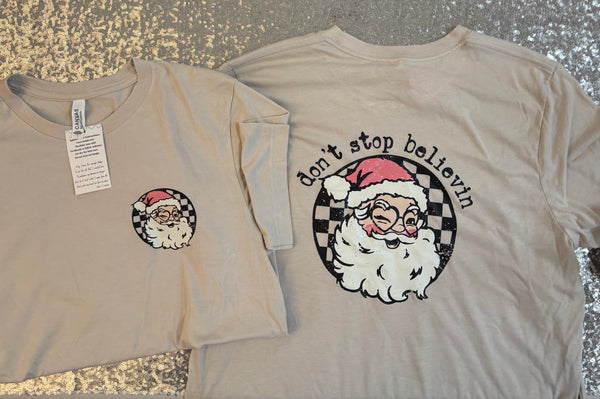Don't Stop Believing Unisex Tee size Large