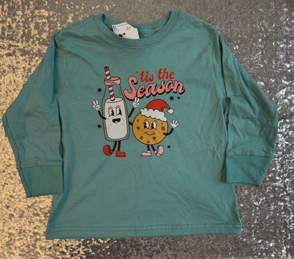 'tis the Season long sleeve tee Toddler Size 4