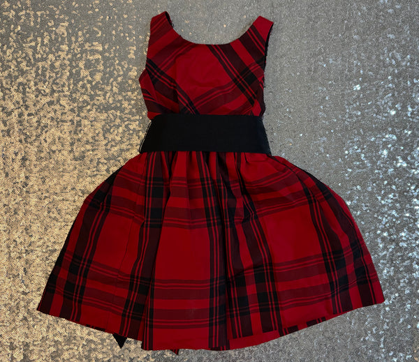 Polo Ralph Lauren Red & Black plaid Holiday Dress size 2T