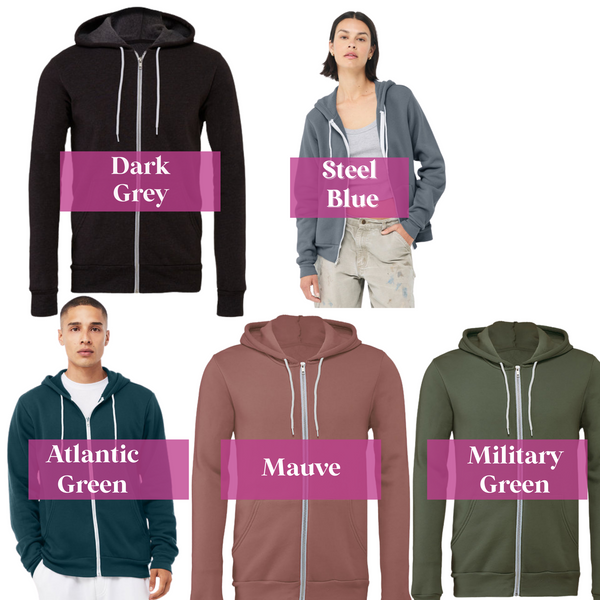 Glitter EmERgency Department Full Zip Jacket (Bella)