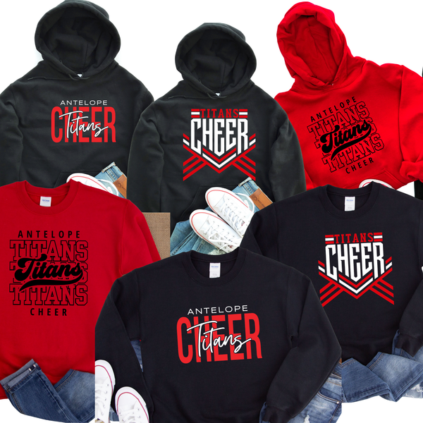AHS Titans Cheer Sweatshirts (Youth & Adult)