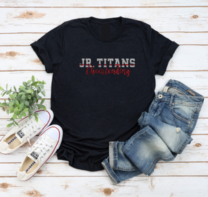 Jr. Titans Glitter Cheerleading T-Shirt (Youth, Unisex & Womens)