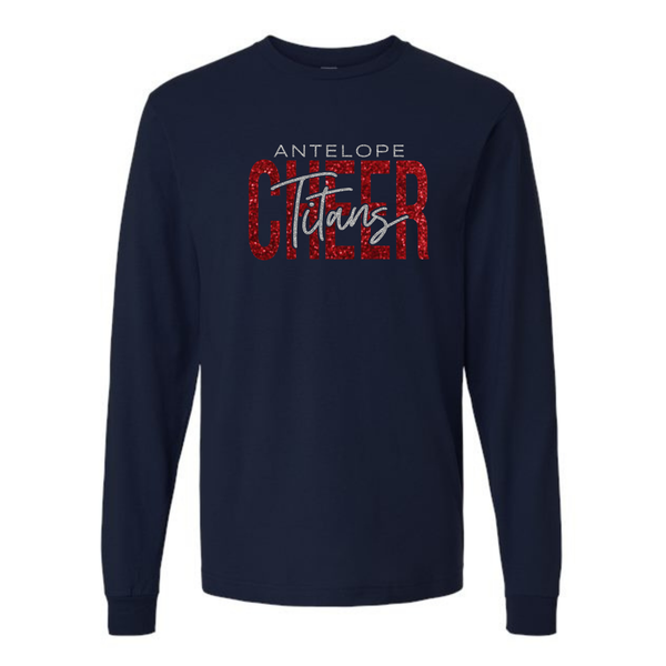 Glitter Long Sleeve Titans Cheer (Unisex & Women's)