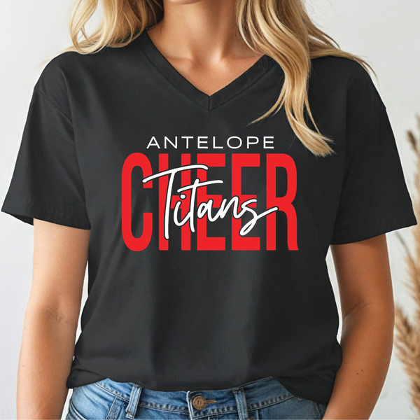 Antelope Titans Cheer Unisex or Women's Tee (Youth & Adult Sizes)