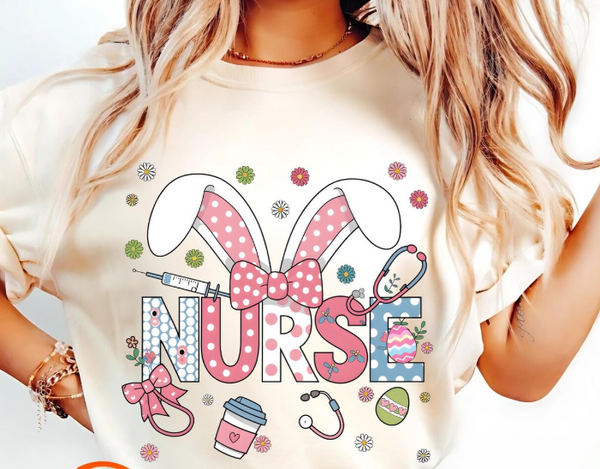 Nurse Bunny Ears Short Sleeve Shirt