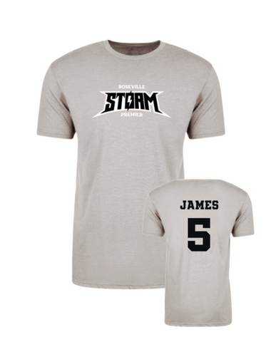 Storm Unisex Tee with name & number (Youth & Adult)