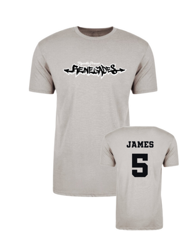 Renegade Unisex Tee with name & number (Youth & Adult)