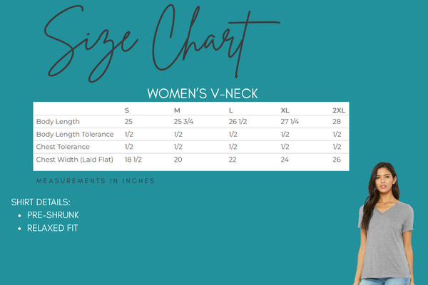 Stacked Cougar Women's V-neck