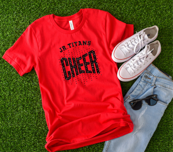 Glitter Jr. Titans Cheer T-Shirt (Youth, Unisex & Womens)