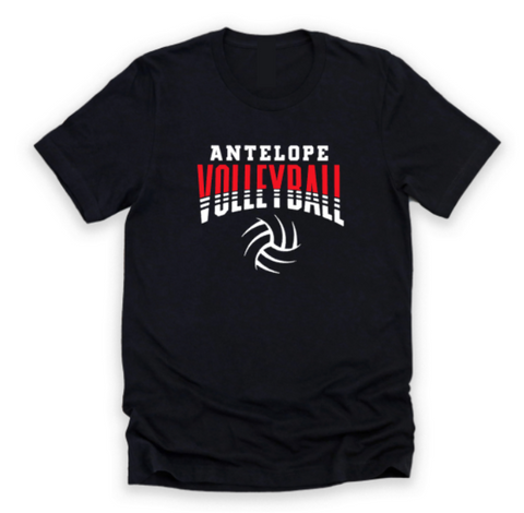 Antelope Volleyball Unisex T-Shirt (Black or Red)