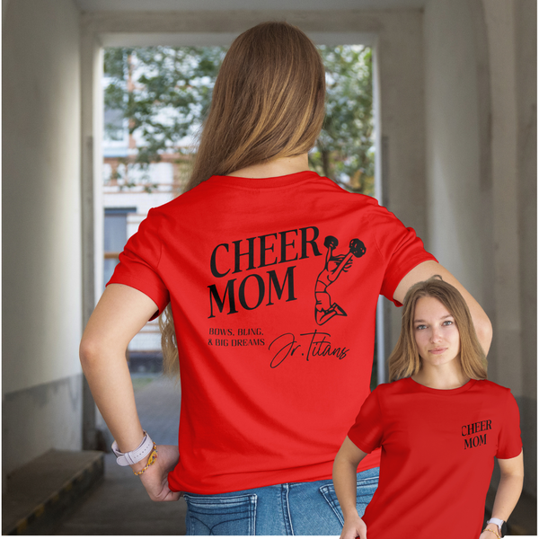 Personalized Cheer Mom Unisex T-Shirt