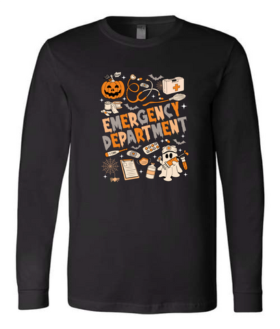 Halloween Emergency Department Long Sleeve (Front Only)