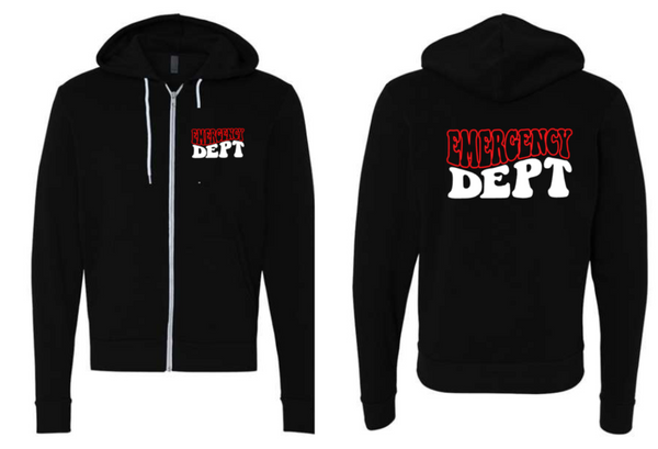 Retro Emergency Department Full Zip Jacket (Independent)
