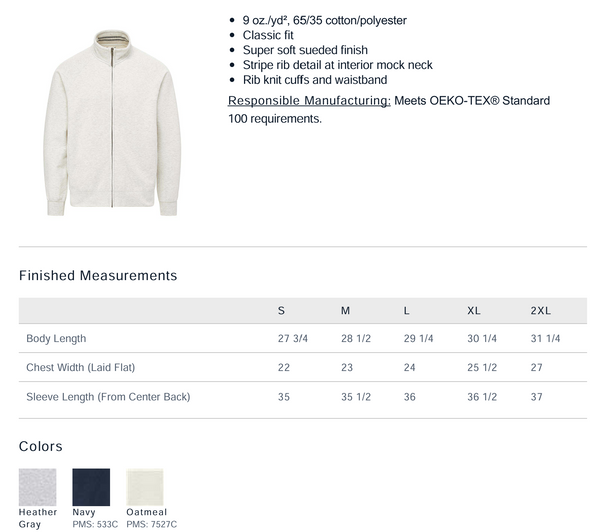 Kaiser Richmond Full Zip Unisex Fleece Track Jacket