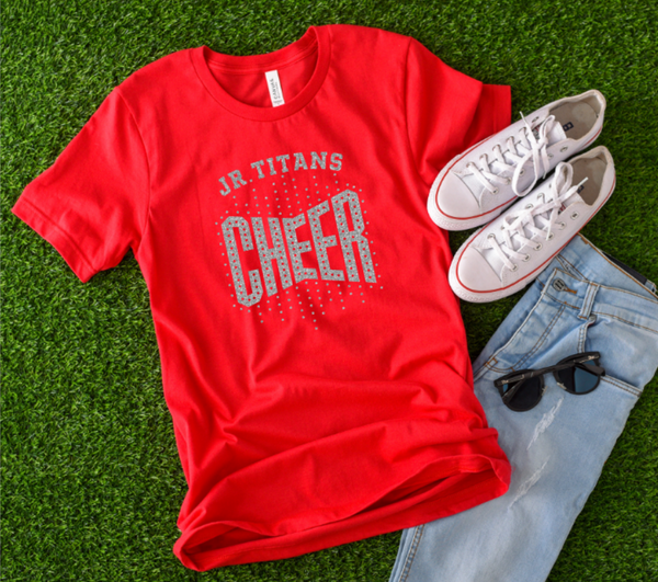 Glitter Jr. Titans Cheer T-Shirt (Youth, Unisex & Womens)