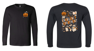 Halloween Emergency Department Long Sleeve (Front & Back)