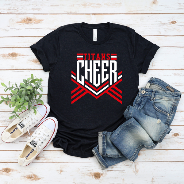 Titans Cheer Unisex & Women's V-Neck Shirt (Youth & Adult)