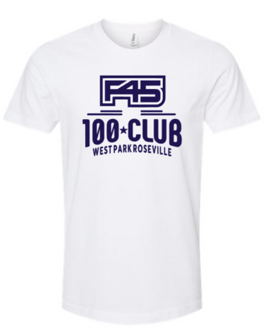 Bulk Order for F45 Westpark Roseville, 100 Club Tees