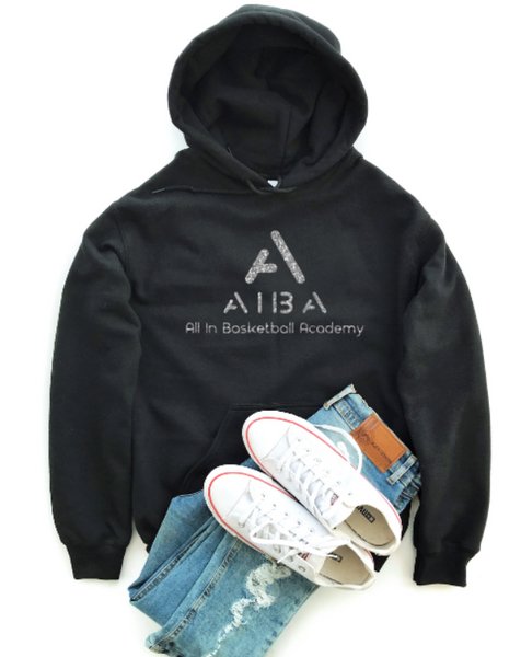Glitter All In Basketball Academy Black Unisex Hoodie (Youth & Adult Sizes)