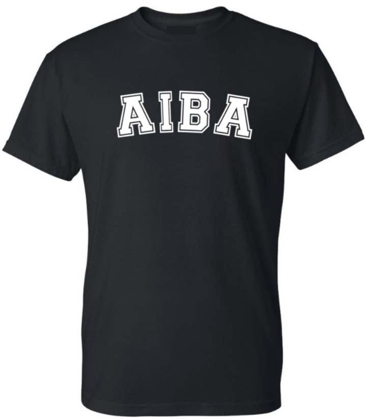 Collegiate AIBA Black Unisex T-Shirt (Youth & Adult)