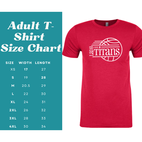 Glitter Lady Titans Basketball T-Shirt (Unisex or V-Neck)