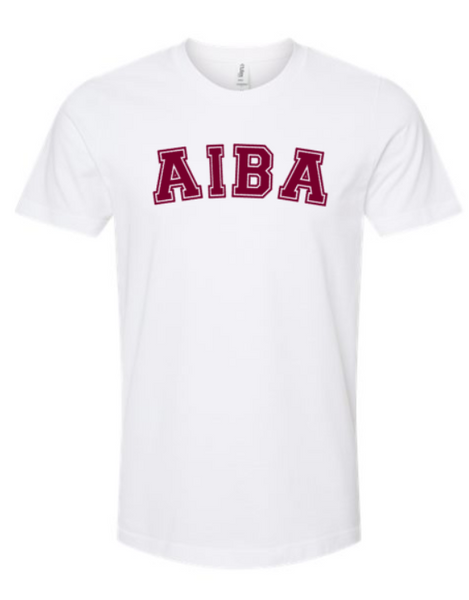Collegiate AIBA White Unisex T-Shirt (Youth & Adult)