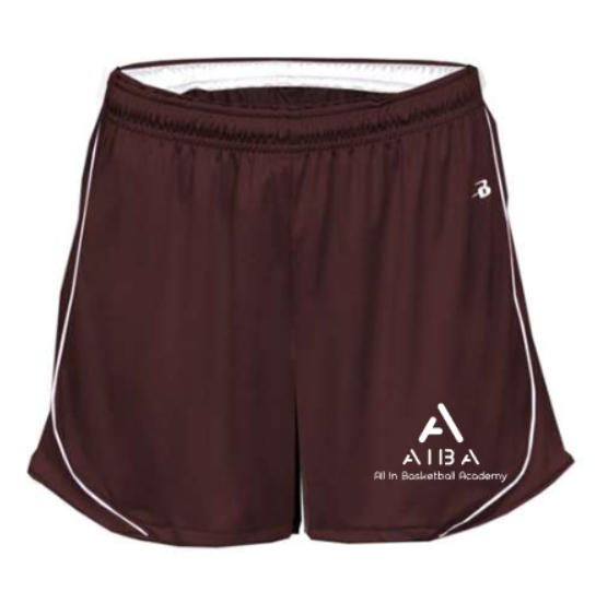Woman's AIBA Performance Shorts (maroon)