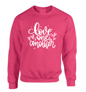 Love One Another Sweatshirt (Pink)